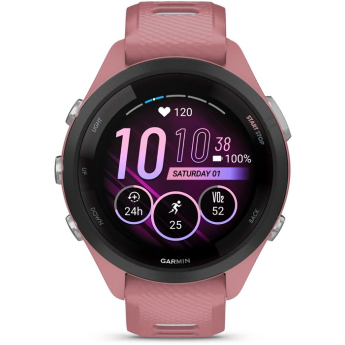 Montre connectée GARMIN Forerunner 265S Music Rose / GRIS AMOLED GPS LIVE TRACK