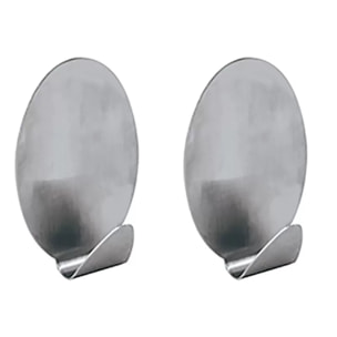 Lot de 2 crochets adhésifs mural Inox MSV