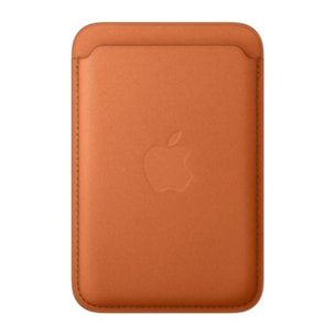 Porte-cartes APPLE MagSafe tissage fin Roux orange