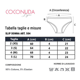 6 Slip da Donna COCONUDA Art. 504