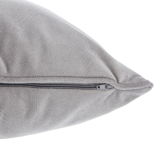 Coussin "LILOU" coton gris souris 30x50cm