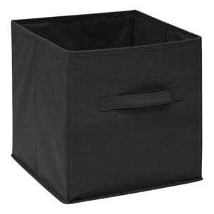 Panier tissu 31x31cm "Mix N' Modul" gris anthracite