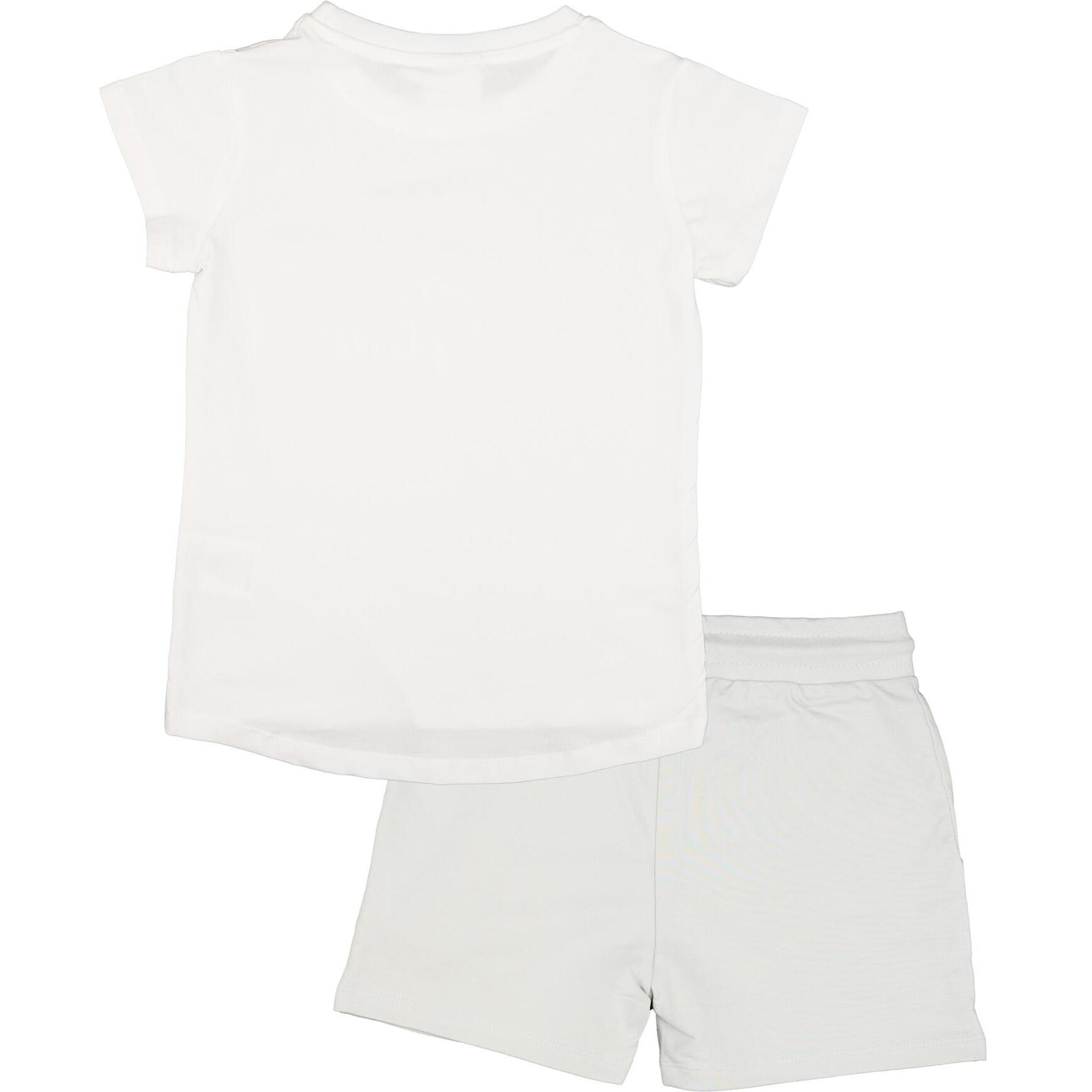 Set completo da bambina con t-shirt e pantaloncini Leone Be Glam