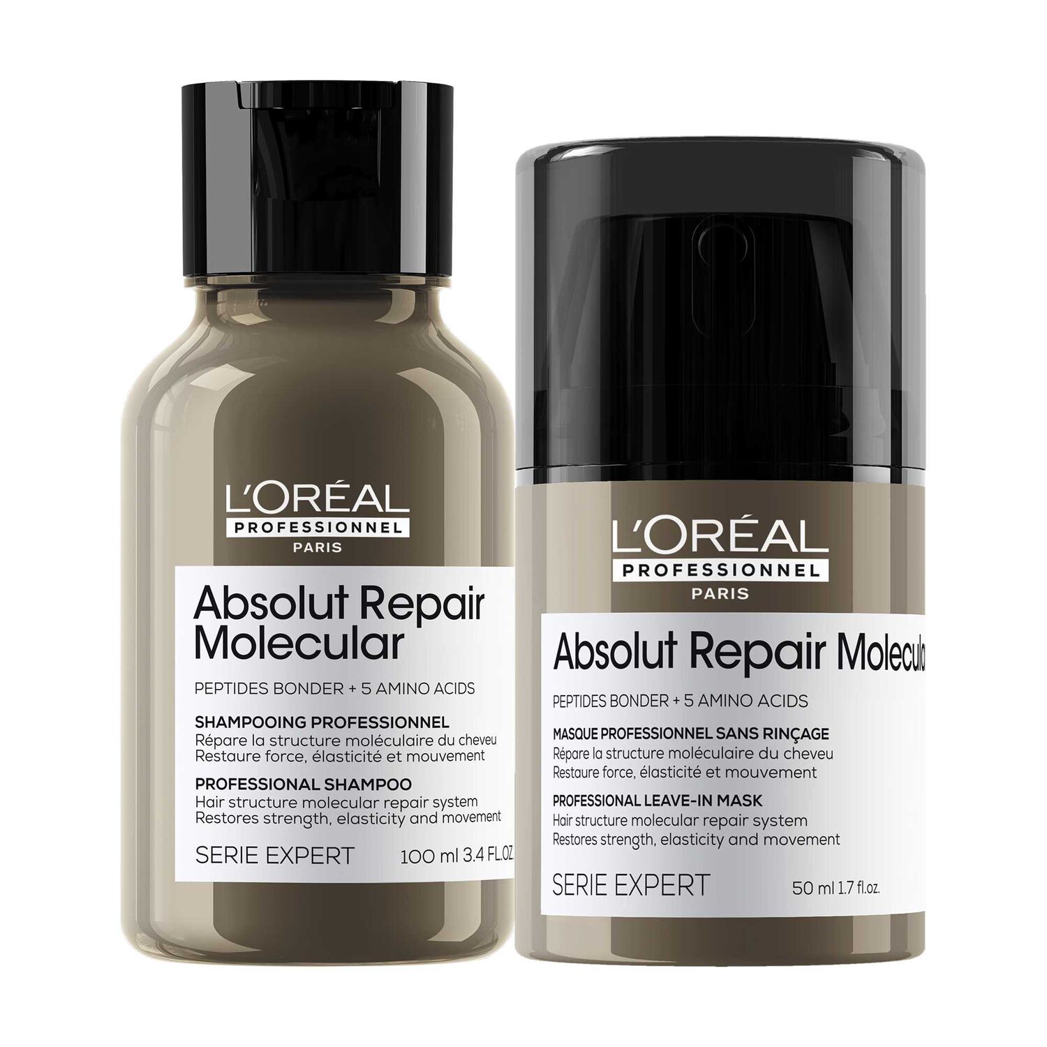 Absolut Repair Molecular - Coffret Shampooing Réparateur 100 ml + Masque sans Rinçage 50 ml