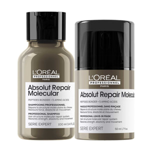 Absolut Repair Molecular - Coffret Shampooing Réparateur 100 ml + Masque sans Rinçage 50 ml