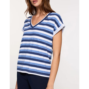 Camiseta Manga Corta Azul - Mavix