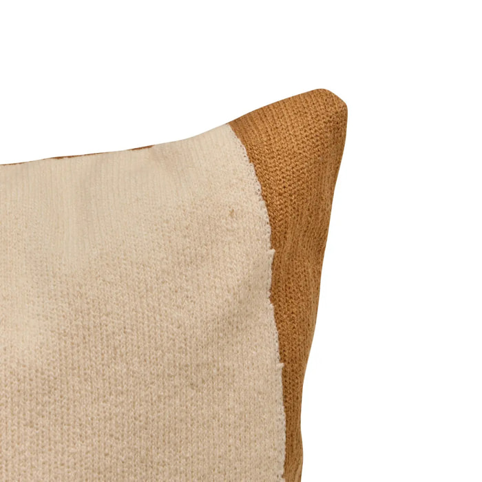 Coussin Hary marron caramel 75x35cm