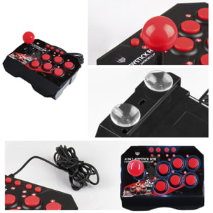 Joystick NS-002 gaming arcade de control para Nintendo Switch, PS3, PC y Android TV.