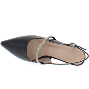 Marina Galanti Scarpe Donna Decollete Slingback Jewel Heeled 80 MG 1A132 Navy