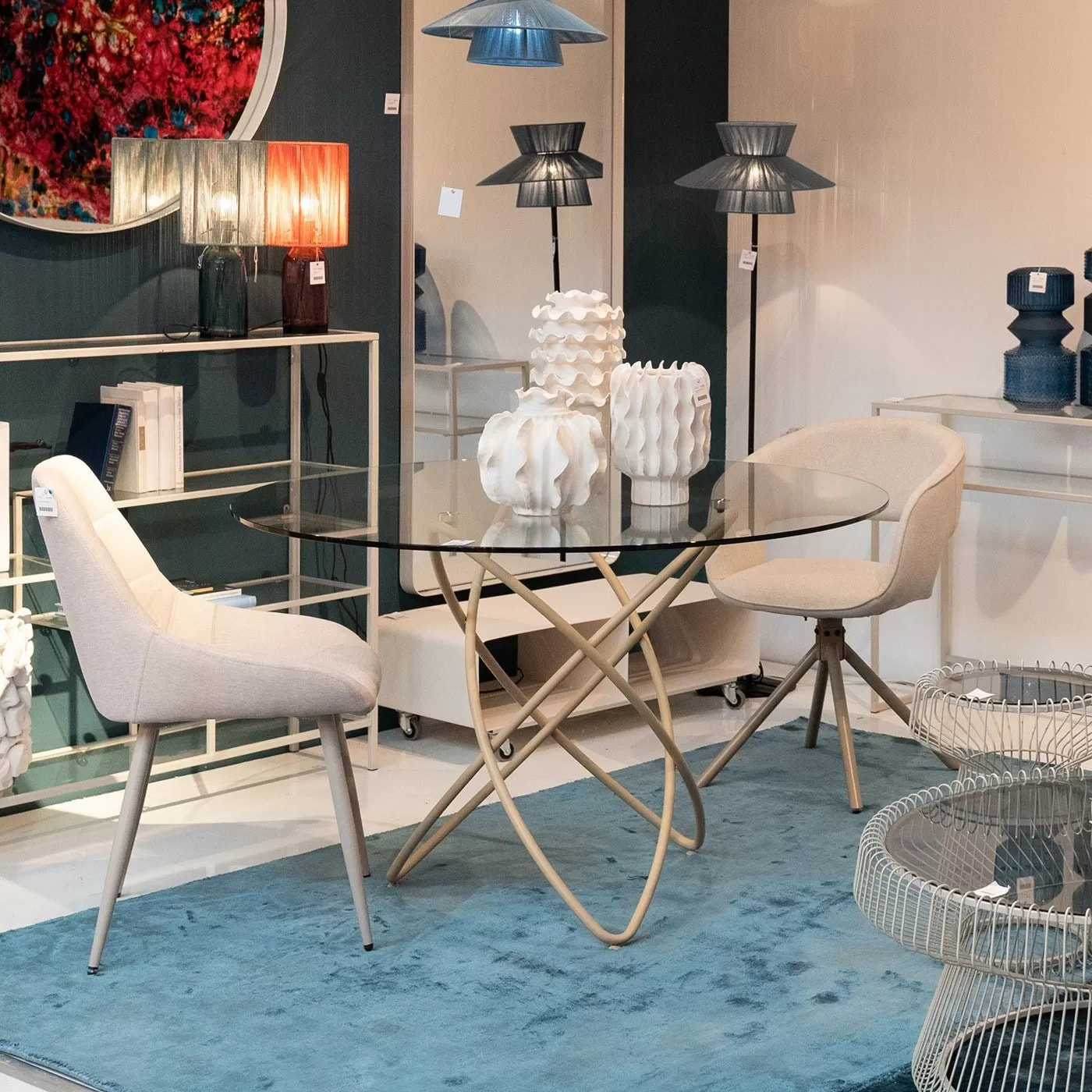 Vase Viento 39cm blanc Kare Design