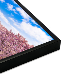 Affiche encadrée mont Fuji et cerisiers en fleurs Affiche + cadre en métal - Noir
