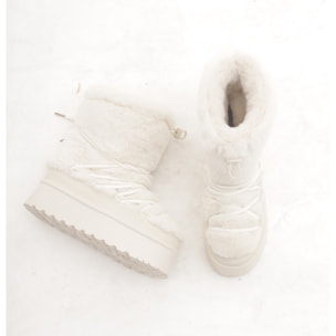 STIVALETTO MAMMUT LACCI FUR PANNA