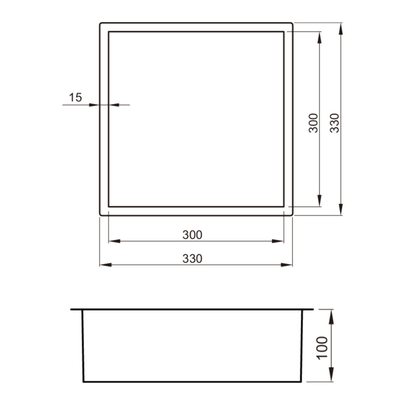 Niche de Douche à encastrer, Rose Gold (SATAURN3030BRG)