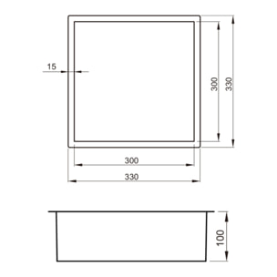 Niche de Douche à encastrer, Rose Gold (SATAURN3030BRG)