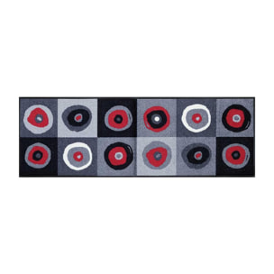 Tapis salon et chambre tissé motif rond FARE