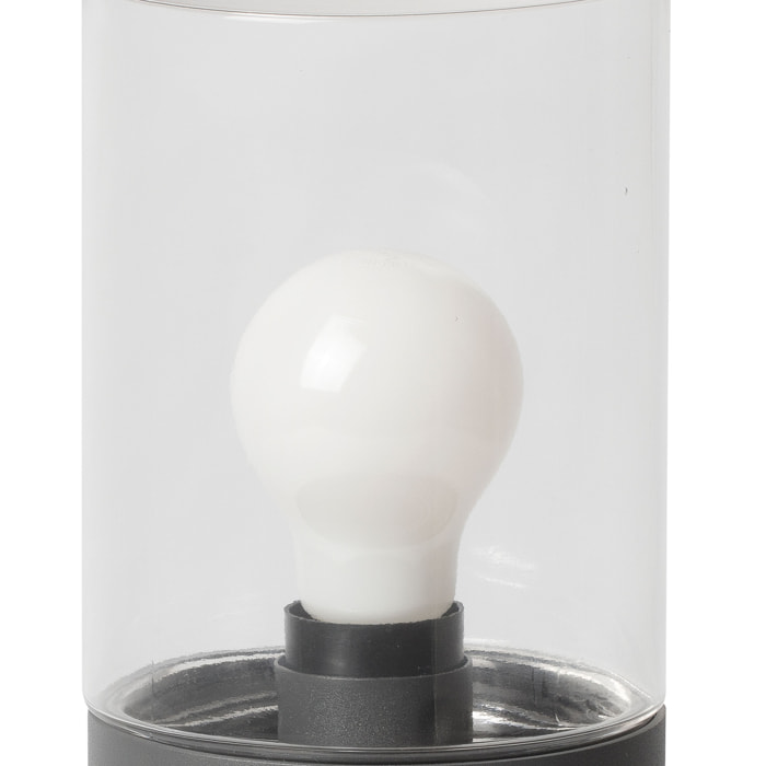 KILA 400 Baliza gris oscuro transparente