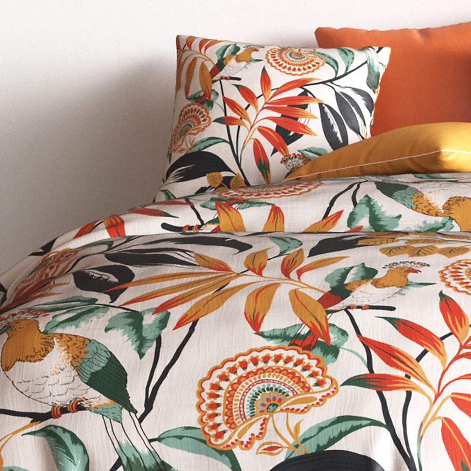 Parure Housse De Couette Imprimé 100% Coton - Ninon