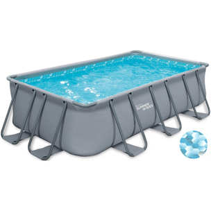 Piscine tubulaire LUDO 3 - 5.49 x 2.74 x 1.32 m - filtration à  sable 5,1m3/H