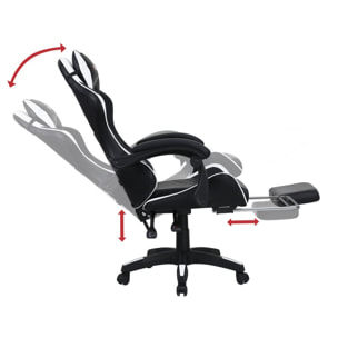 Sedia gaming racing da scrivania con schienale reclinabile