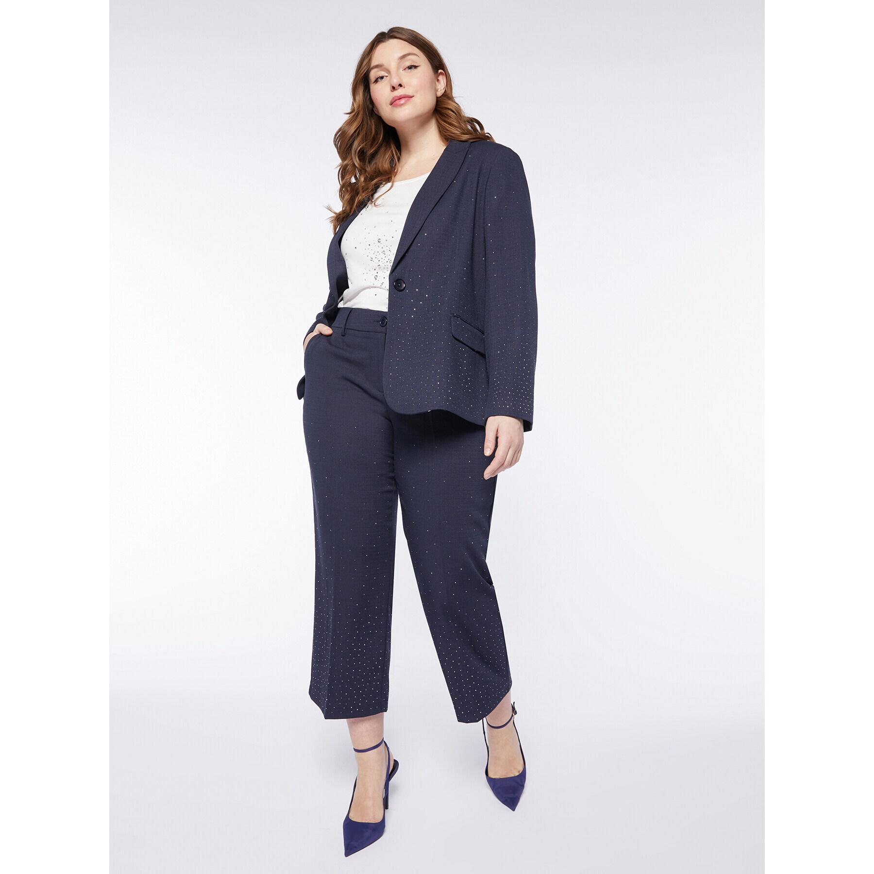 Fiorella Rubino - Pantaloni dritti cropped - Blu