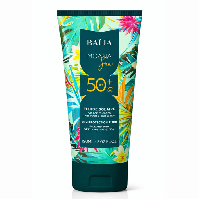 Moana SPF50+ - Fluide Solaire Visage et Corps