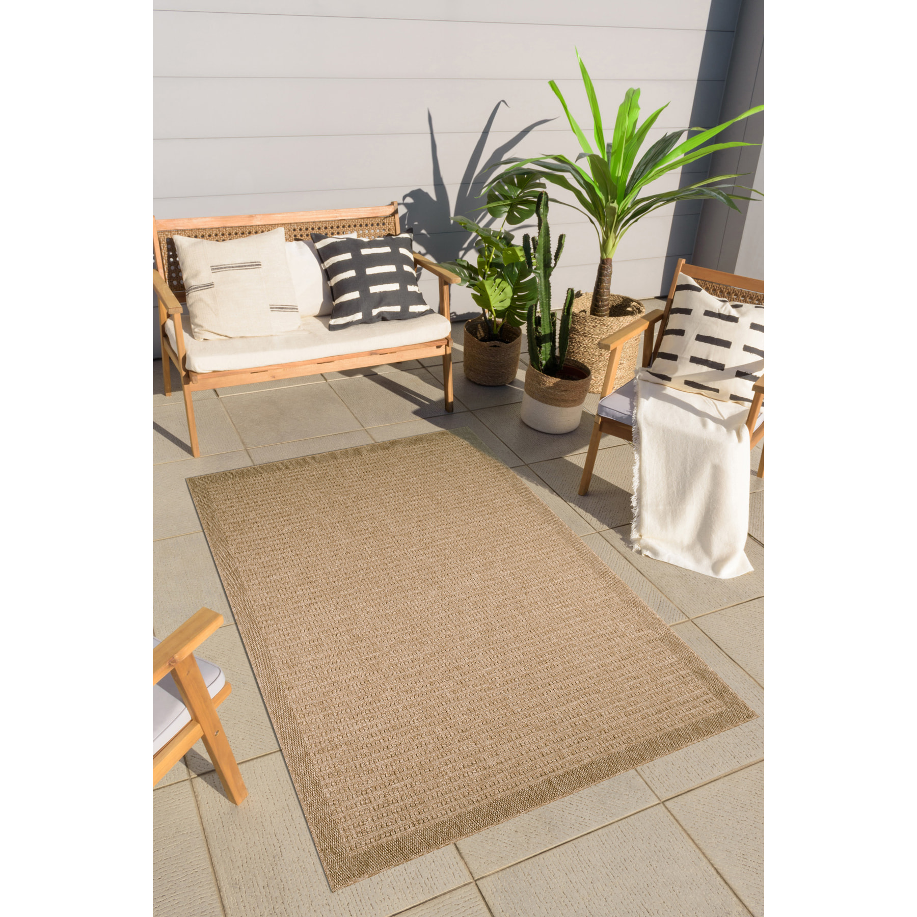 Nature - tapis aspect jute naturel beige