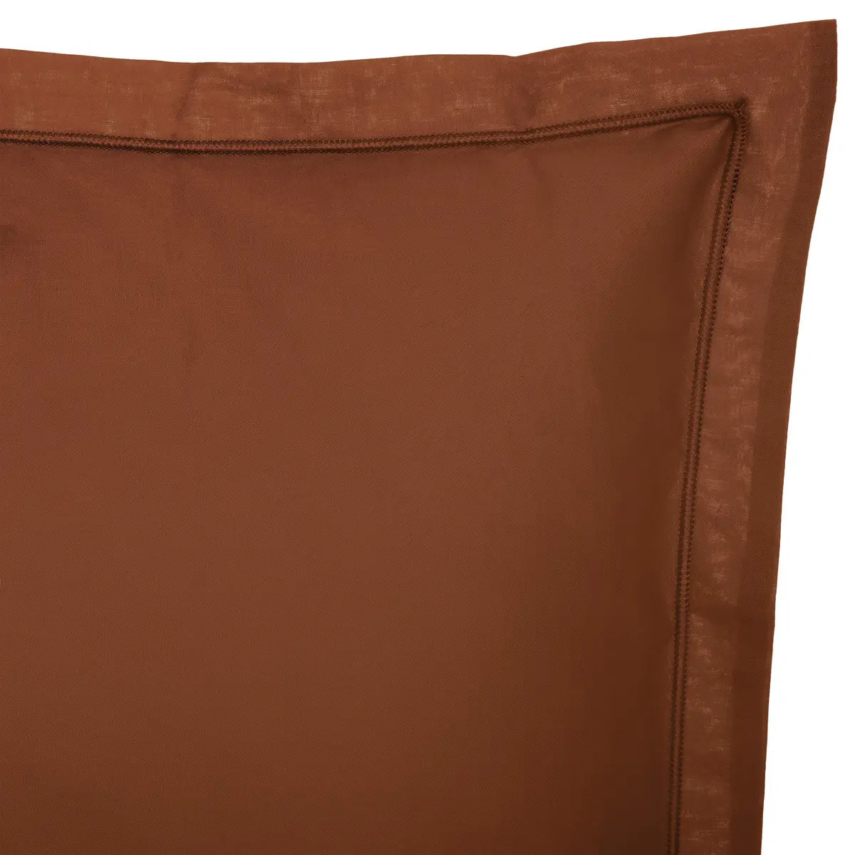 Taie d'oreiller "Carina" coton 63x63cm  terracotta