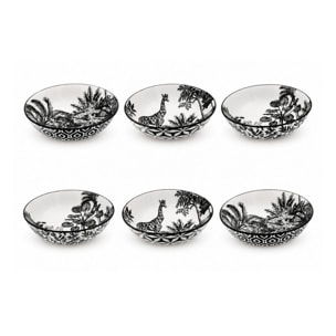 Lot de 6 assiettes creuses, SAVANA