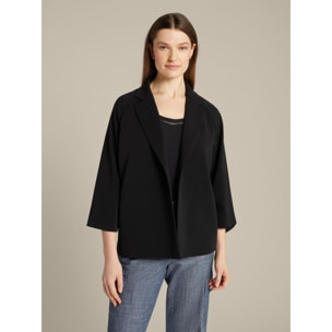 Elena Mirò - Chaqueta camisa negra - Negro