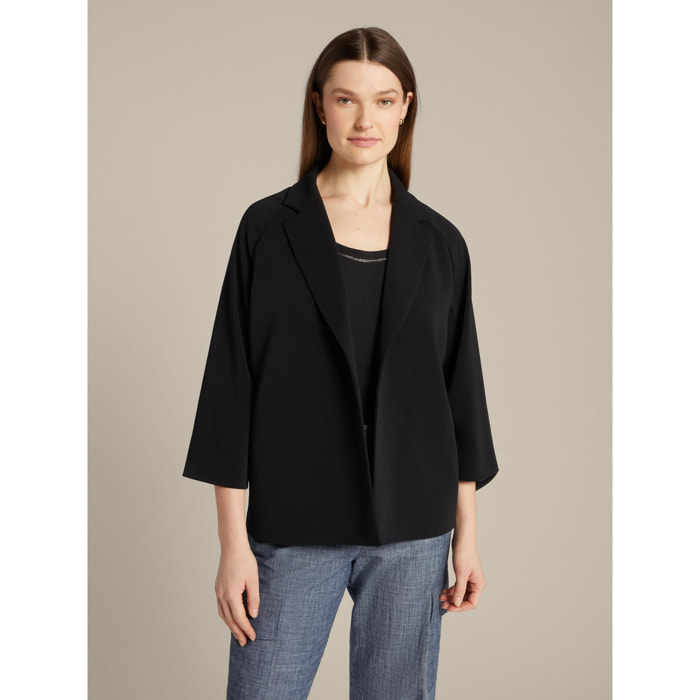 Elena Mirò - Chaqueta camisa negra - Negro