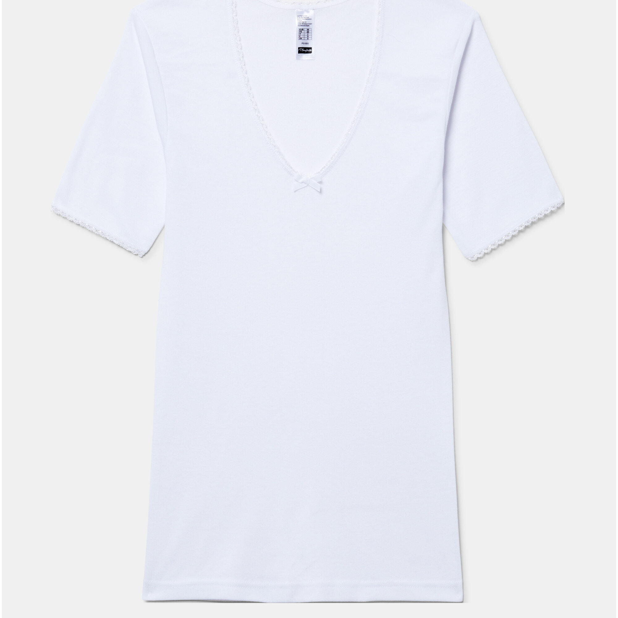 Camiseta térmica de mujer de fibra de invierno de manga corta