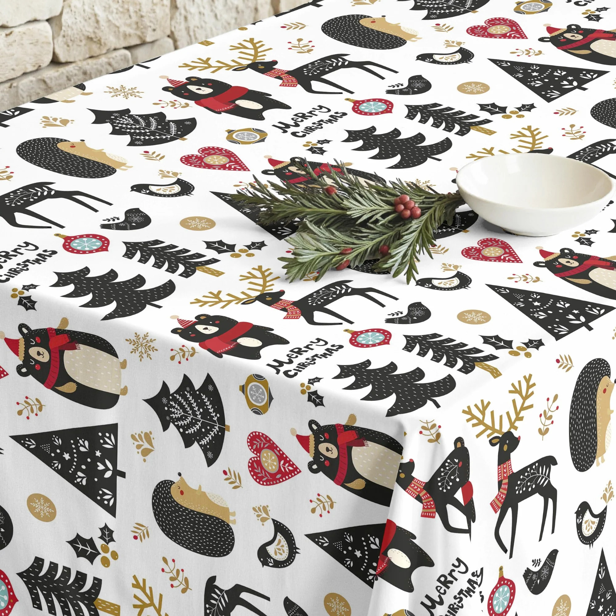Nappe en résine Anti-tâches Merry Christmas 61