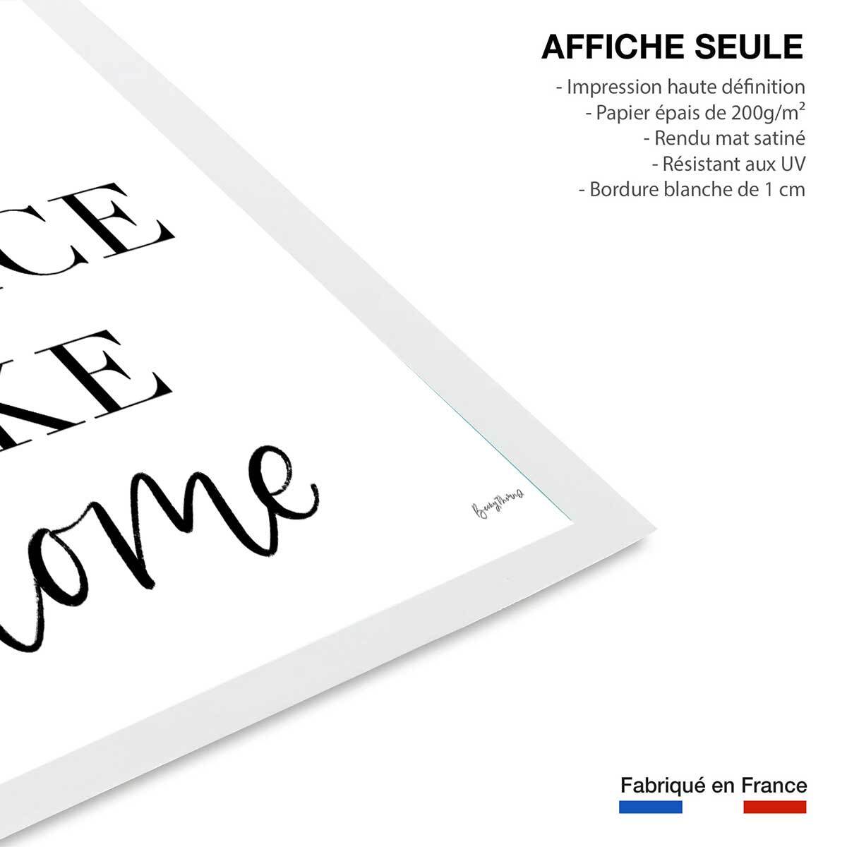 Poster no place like home Affiche seule