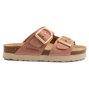 SANDALO CON ZEPPA BILLOWY ROSA