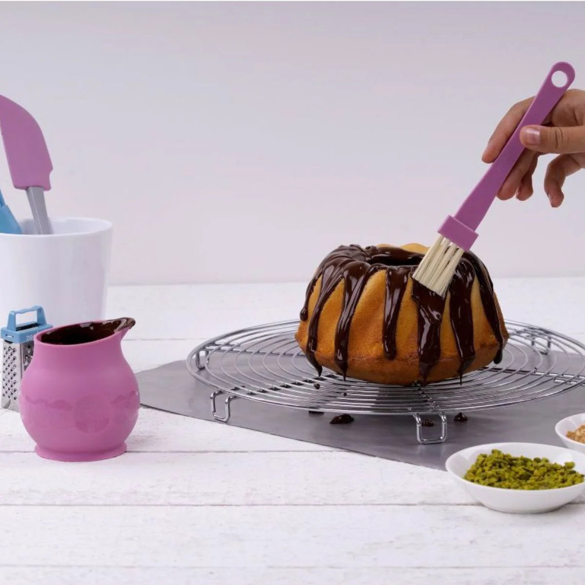 Pinceau de cuisine et de pâtisserie 19 cm en poils synthétiques Zenker Sweet Sensation