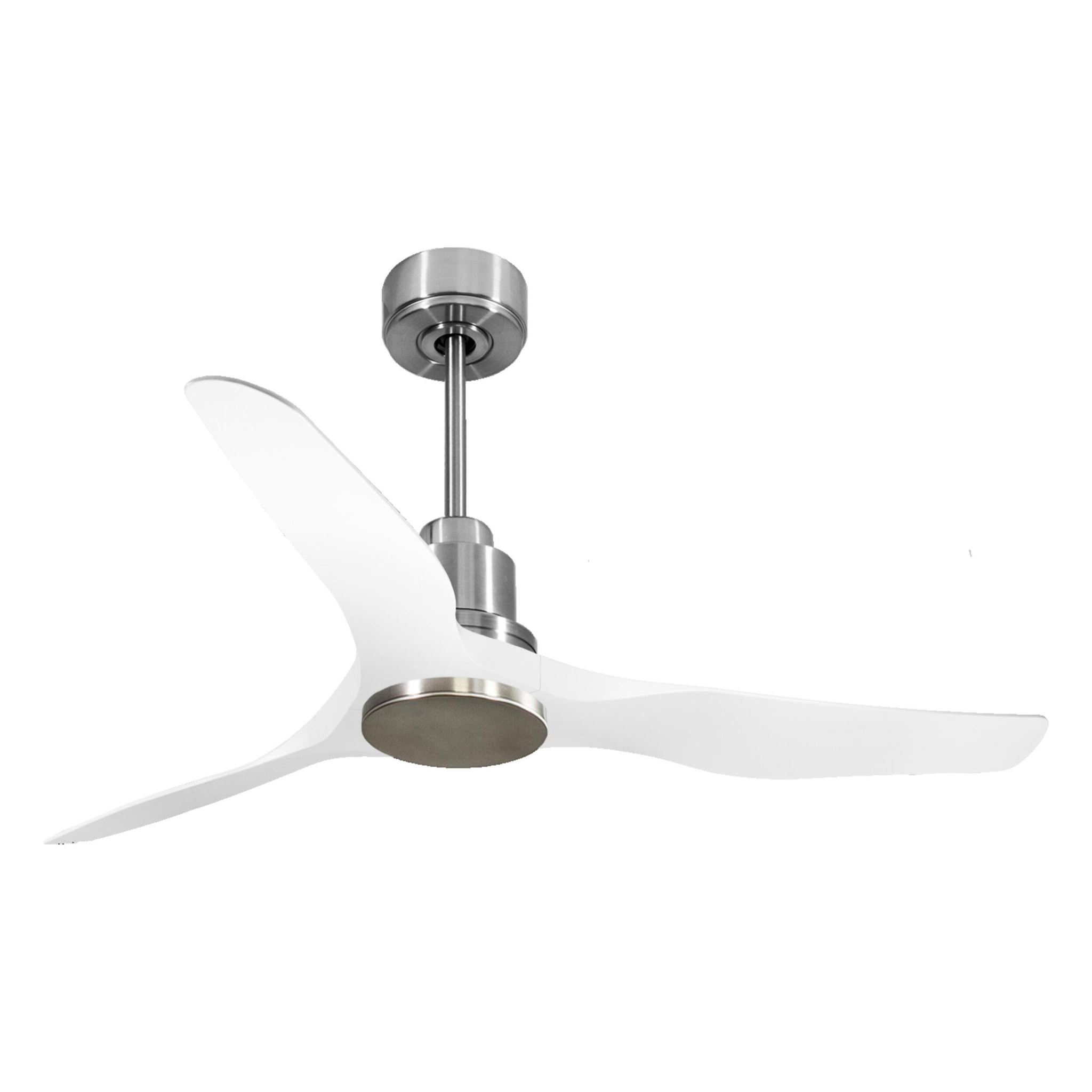 Ventilateur de plafond Réversible  Thermostat Wifi Moteur à courant continu Toits en pente Télécommande Adaptateur 2/3 Lames Hypersilence Mémoire Shopify Vendible (AUTOMATIQUE)