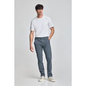 Pantaloni chino slim Moore blu denim