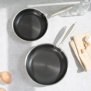 Set de 2 poêles 24  triplex - "BlackSteel"