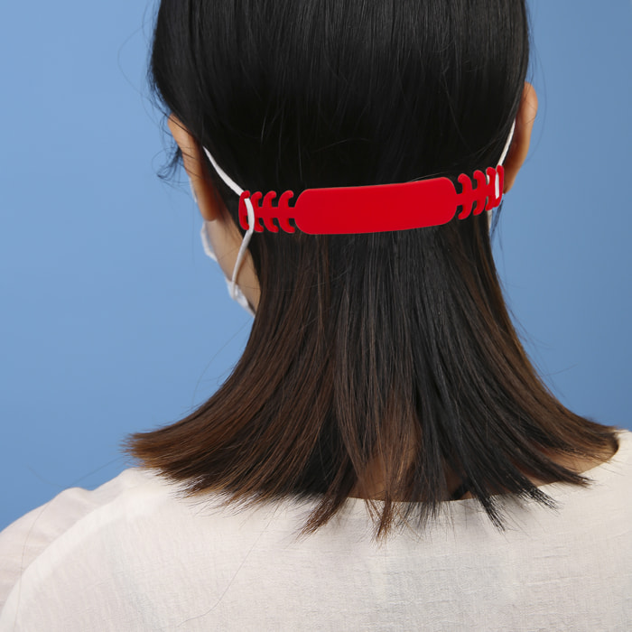 Salva orecchie per maschere, in silicone morbido e flessibile.