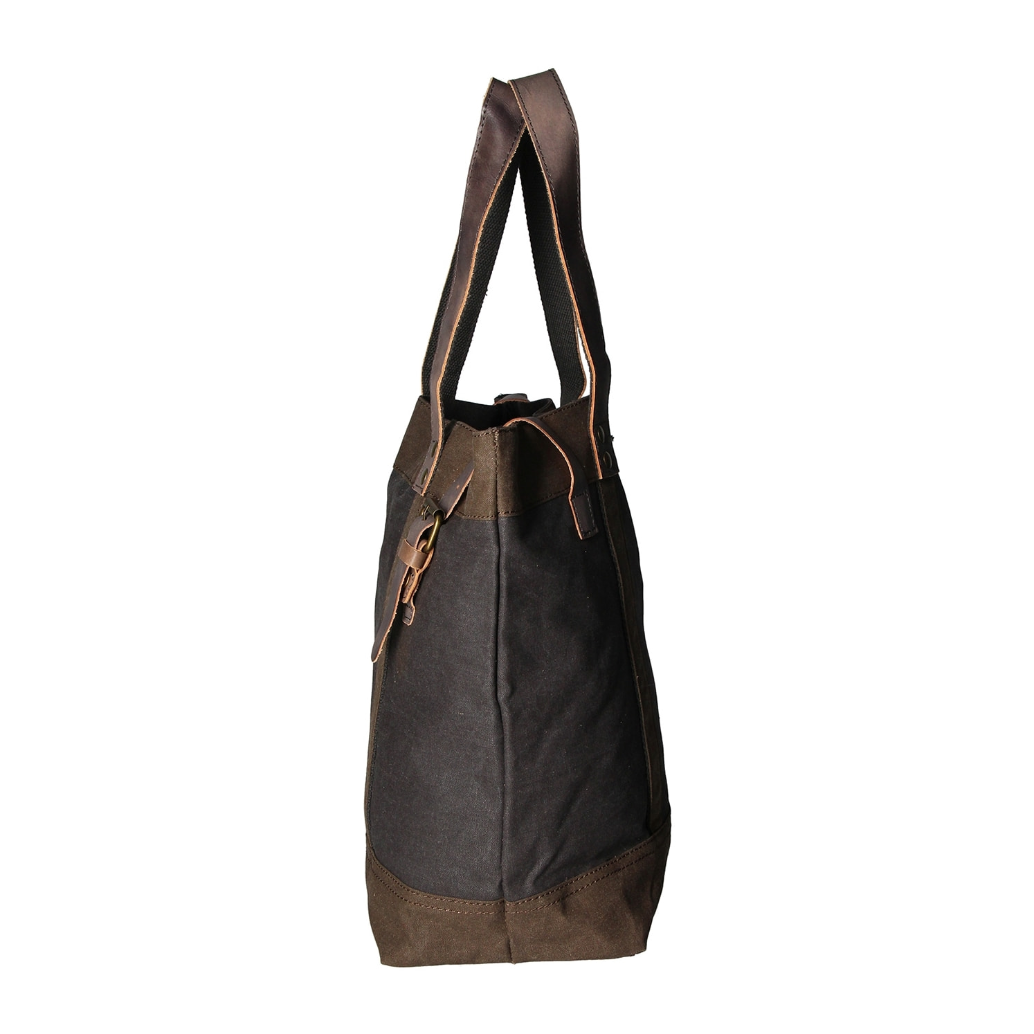 Borsa a mano unisex Maura in Canvas e pelle Borsa Fashion 38x37x16 cm