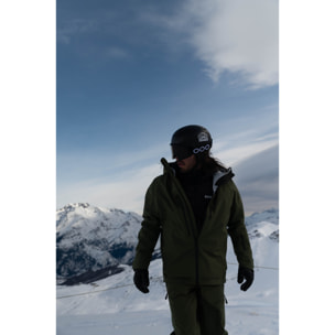 Giacca isolante ibrida ECOActive con cappuccio del marchio ECOON - Nera con logo ECOON