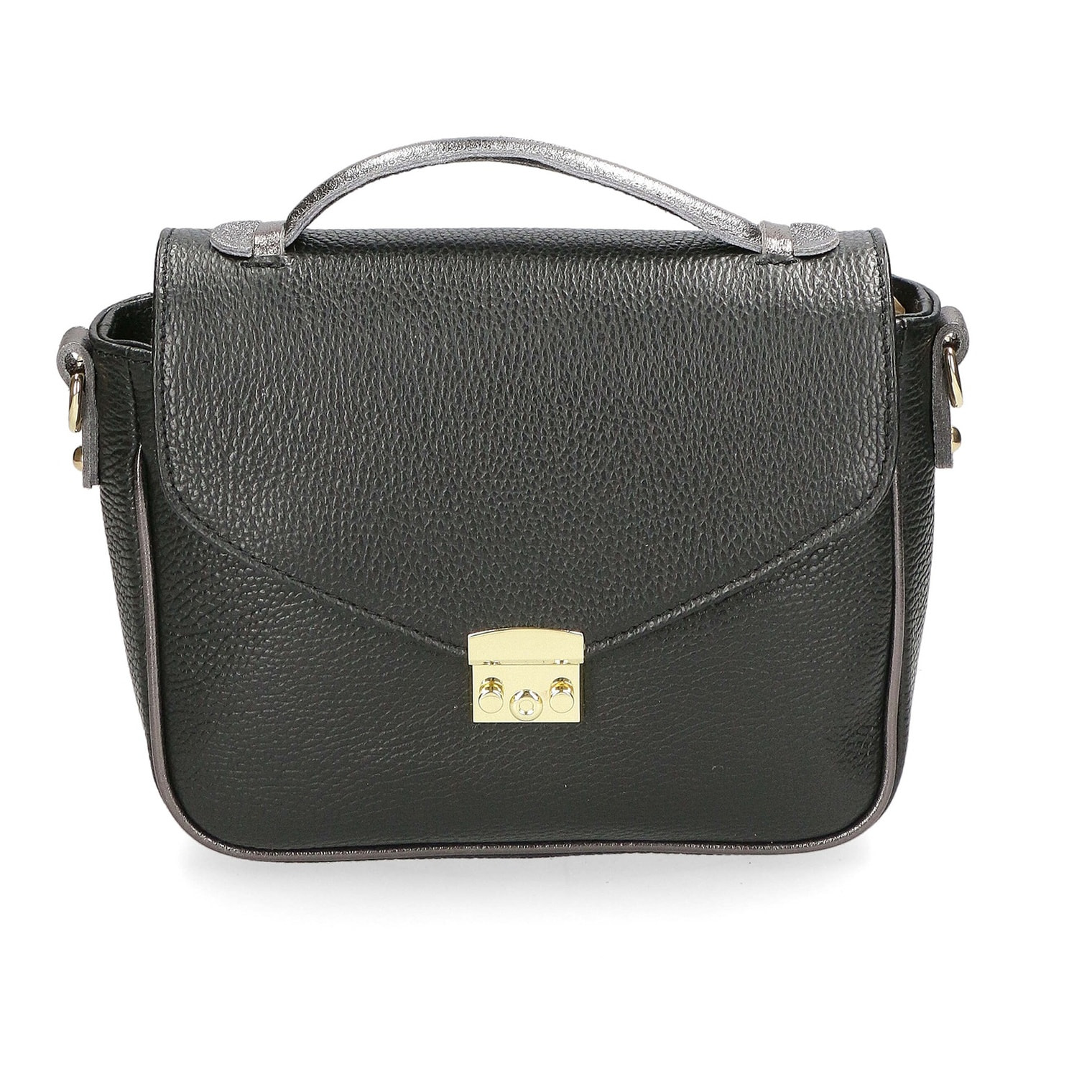 Borsa a mano da donna - Modello Aida - Vera pelle - 27.0 x 20.0 x 9.0 cm