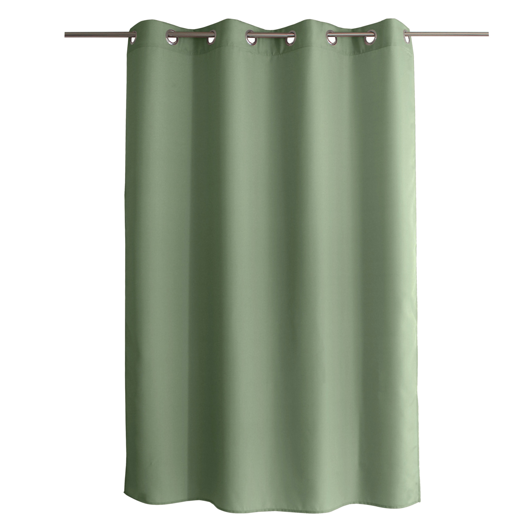 Rideau uni à oeillets - Vert