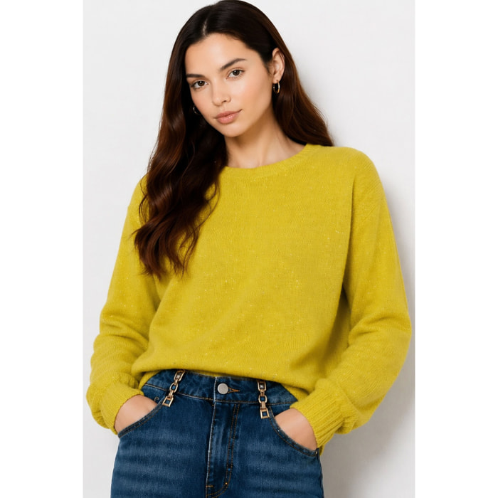 Kocca - Maglia da donna a maniche lunghe in mohair con paillettes Donna