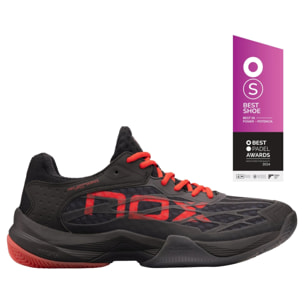 Zapatillas de pádel AT10 LUX Negro/Rojo