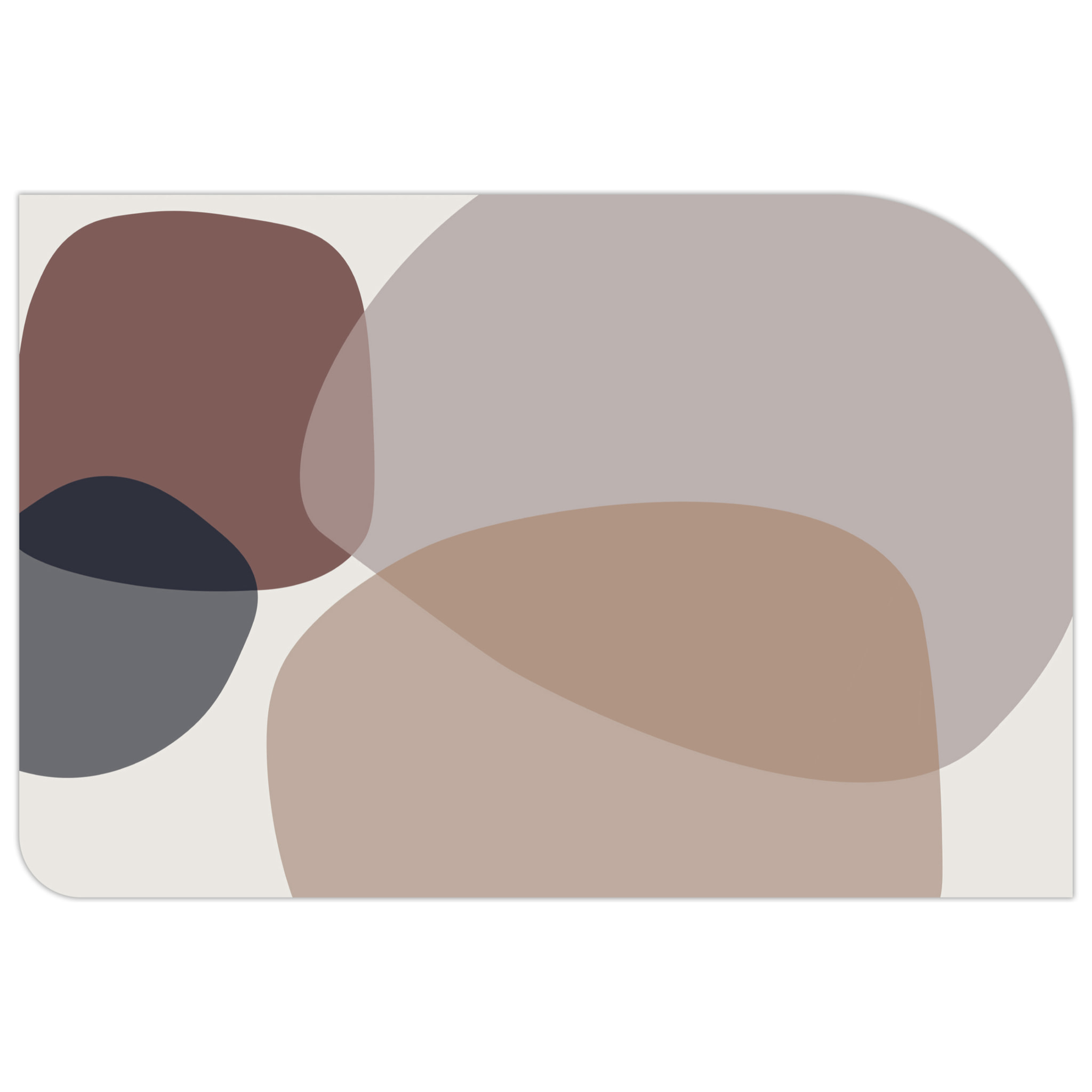 Alfombra de vinilo Transparences 200x266 cm -PVC antideslizante, vinilica para cocina o salón, lavable, estilo abstracto