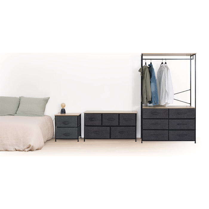 Commode basse 5 tiroirs