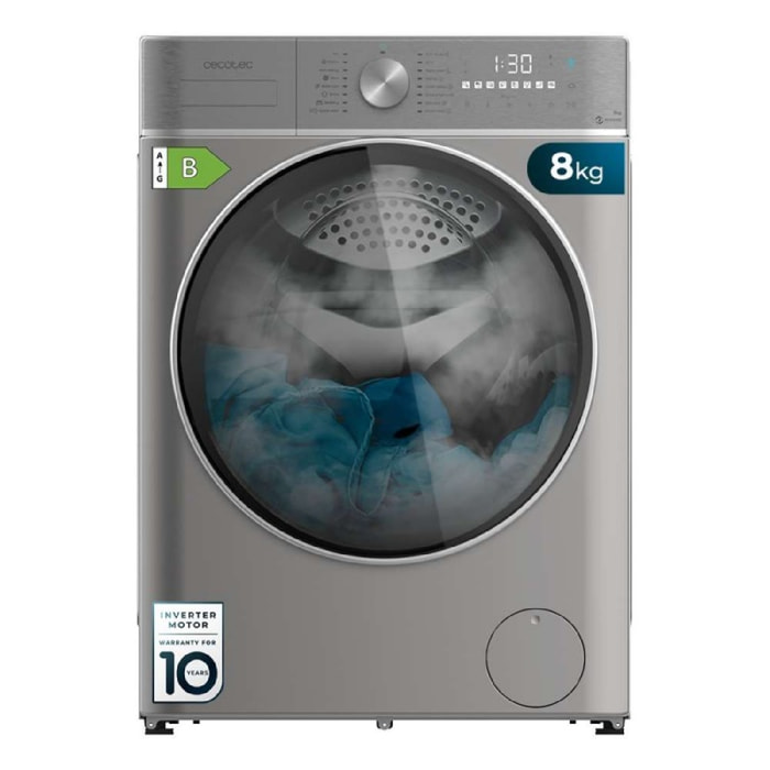 Cecotec Lavadora Secadora 8-5Kg Carga Frontal Bolero Wash&Dry 8580 Inverter Stee