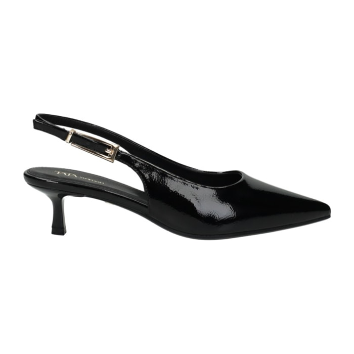 Décolleté sling back Donna Tata Italia Nero