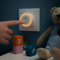 Repellente ad ultrasuoni con LED kl litto - bianco - 5x5x6 cm